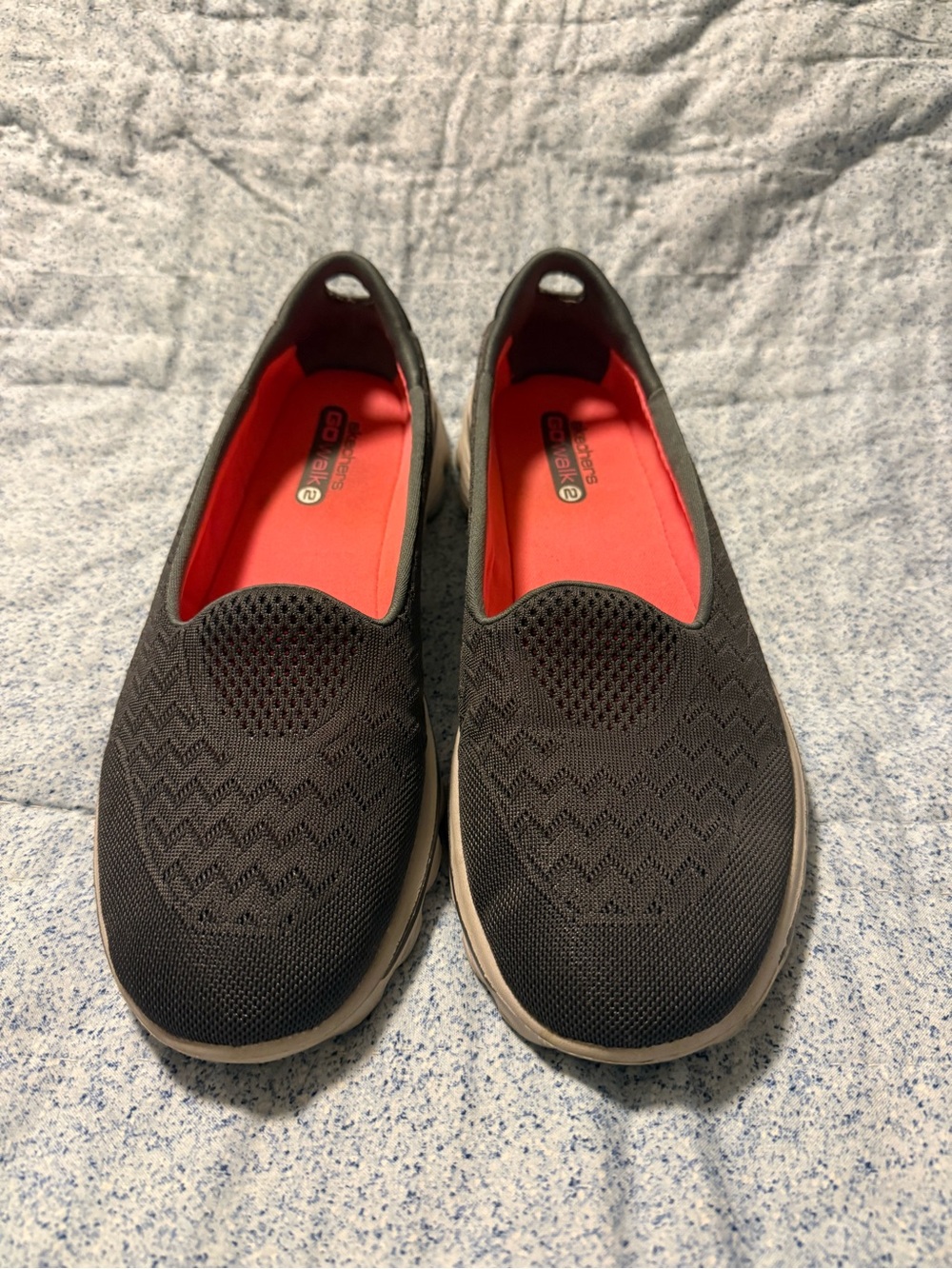 Skechers Women's Go walk 2  Dark grey  Slip-On shoes